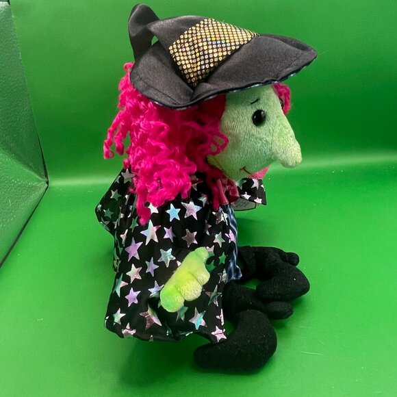 Ty Beanie Babies Scary the Witch Halloween Beanbag Plush Stuffed Animal Toy 2000 - Picture 4 of 10